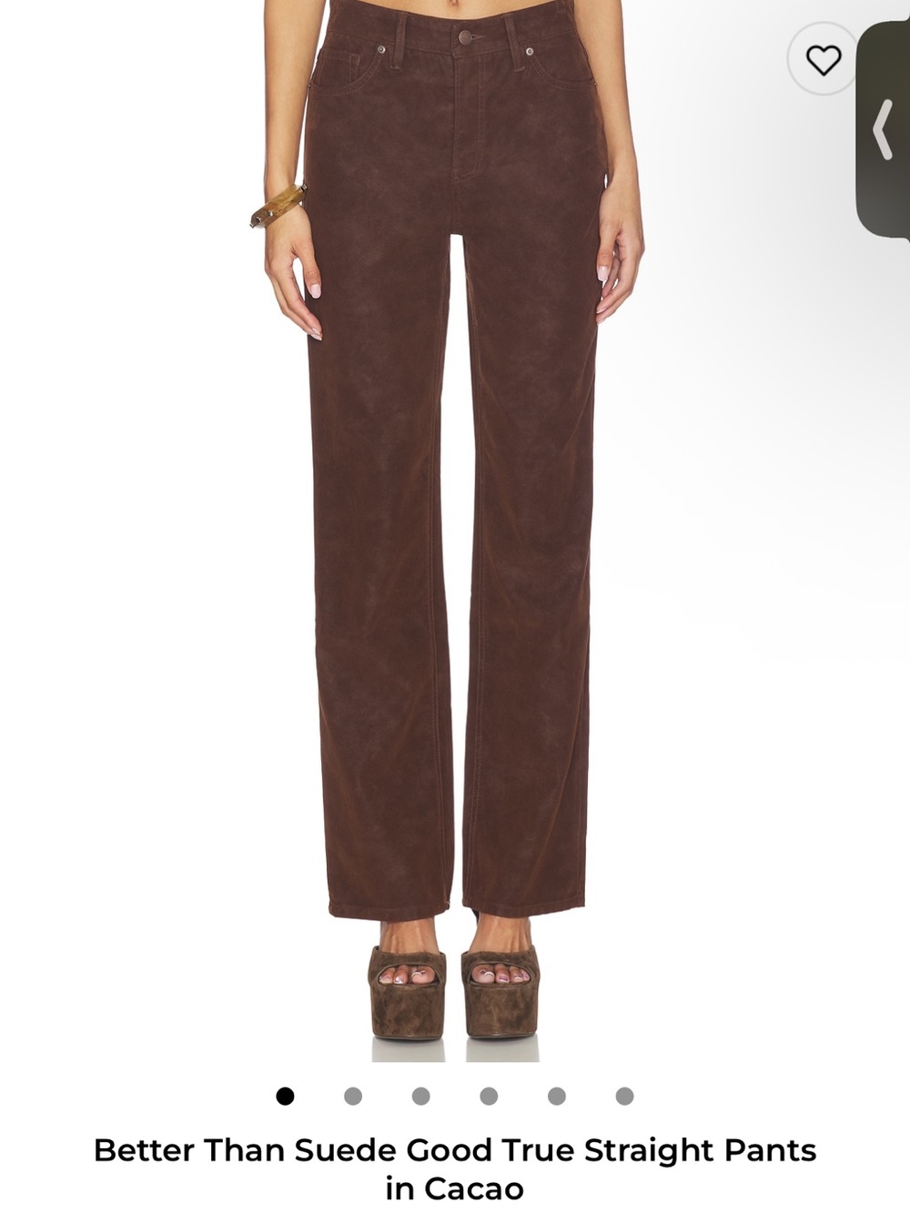 Good American suede pants